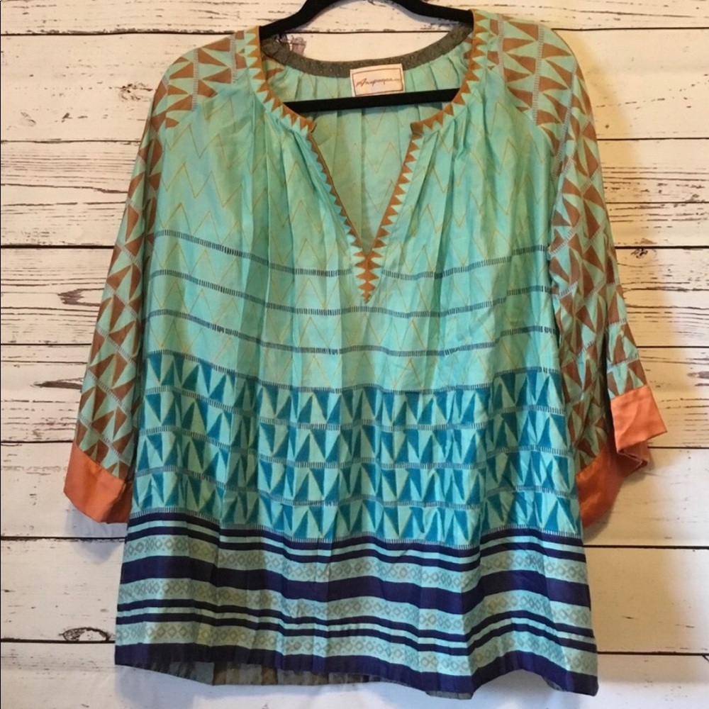 Anupamaa silky soft flowy top Anthropologie